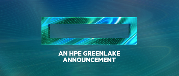 HPE GreenLake announcement 